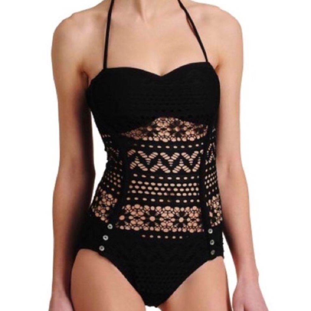 Swimsuit, Crochet Monokini w/ Push-Up Styling NWT